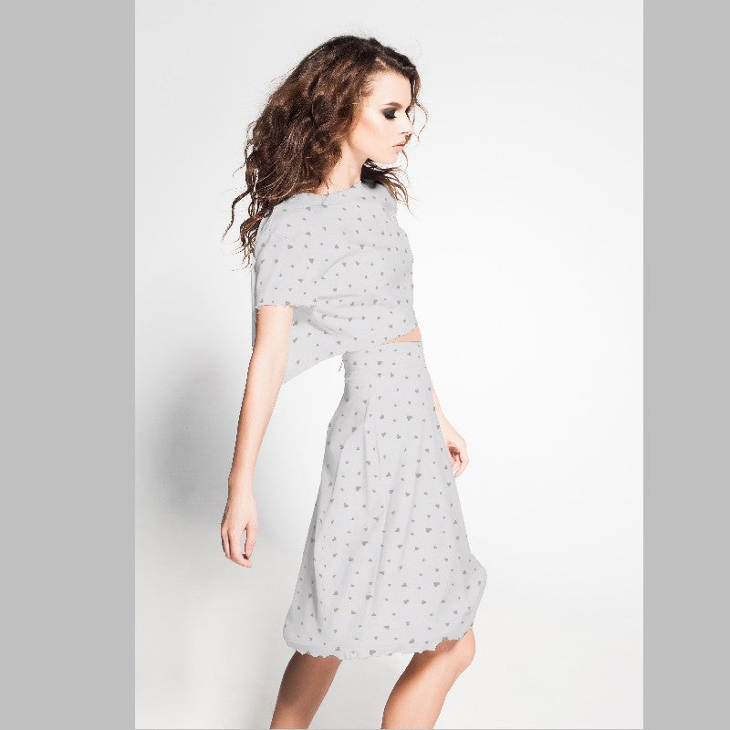 Bambula Algodón Corazones Blanca - Ribes y Casals