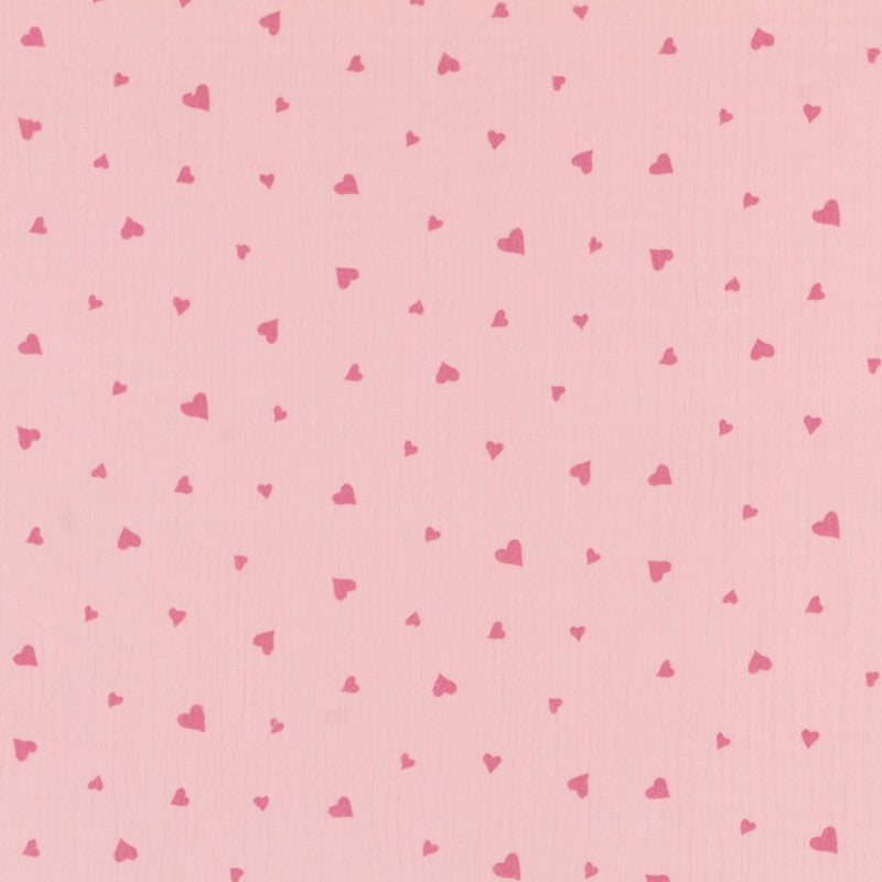 Bambula Algodón Corazones Salmón - Ribes y Casals