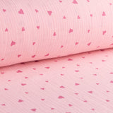 Bambula Algodón Corazones Salmón - Ribes y Casals