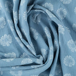 Bambula Algod¢n Flor Denim - Ribes y Casals