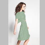 Bambula Algodón Flowers Menta - Ribes y Casals