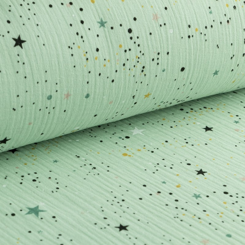 Bambula Algodón Galaxy Menta - Ribes y Casals