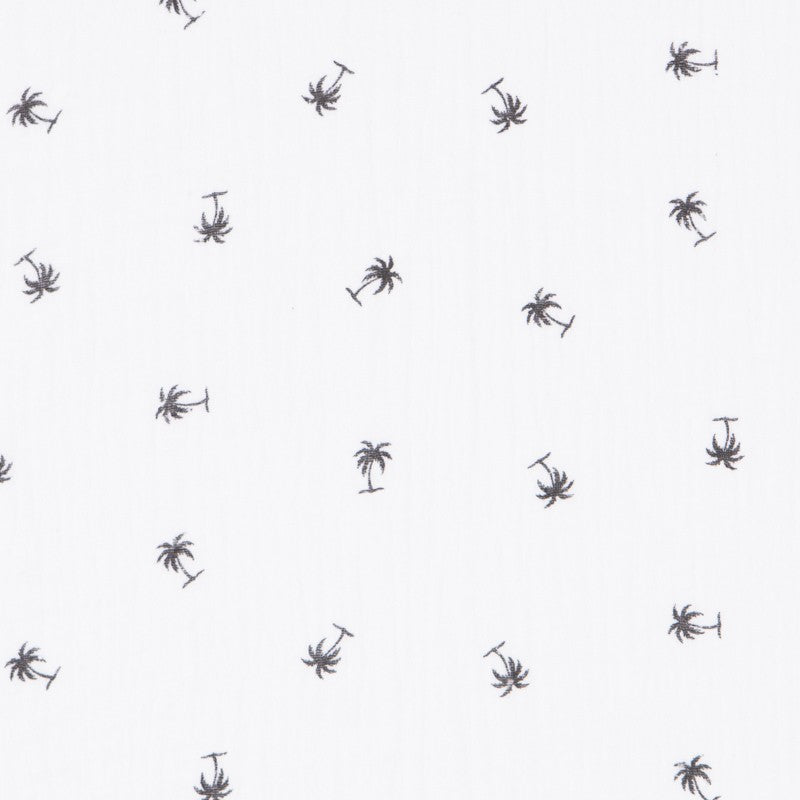 Bambula Algodón Palmeras Blanca - Ribes y Casals