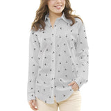 Bambula Algodón Palmeras Gris - Ribes y Casals