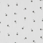 Bambula Algodón Palmeras Gris - Ribes y Casals