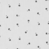 Bambula Algodón Palmeras Gris - Ribes y Casals