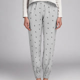 Bambula Algodón Palmeras Gris - Ribes y Casals