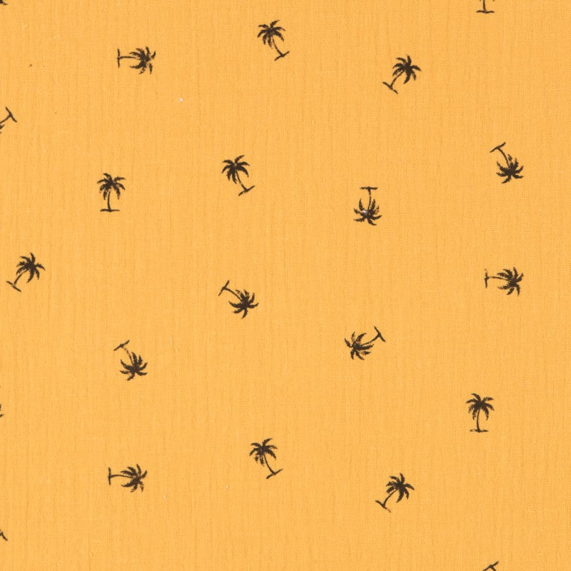 Bambula Algod¢n Palmeras Mostaza - Ribes y Casals