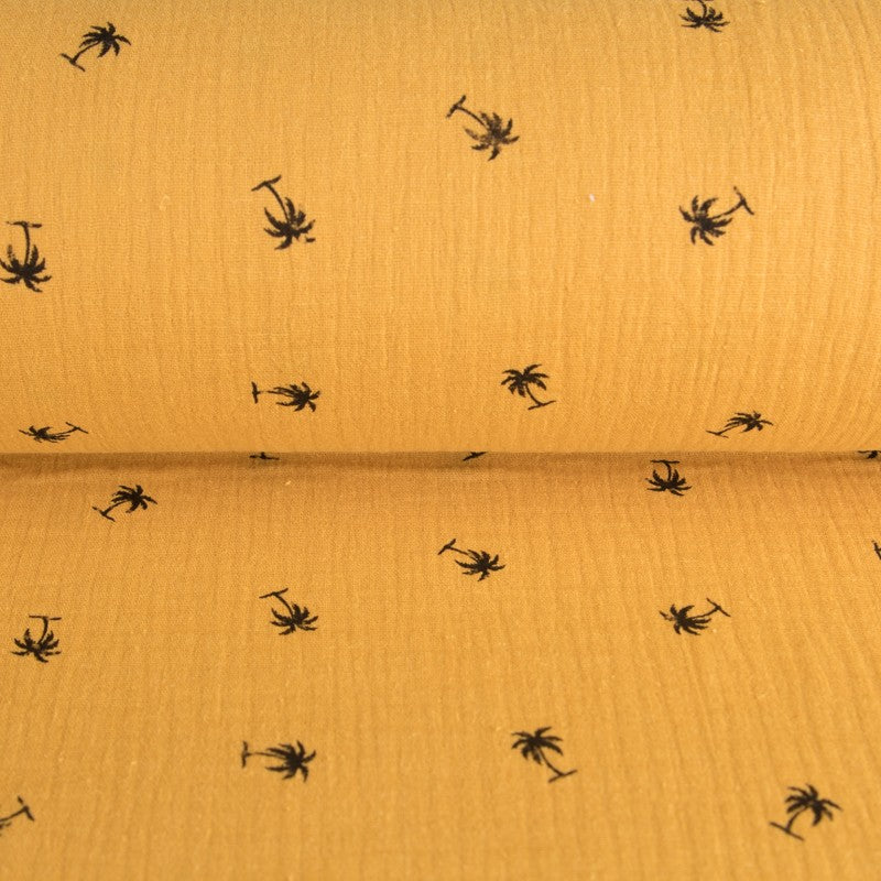 Bambula Algod¢n Palmeras Mostaza - Ribes y Casals