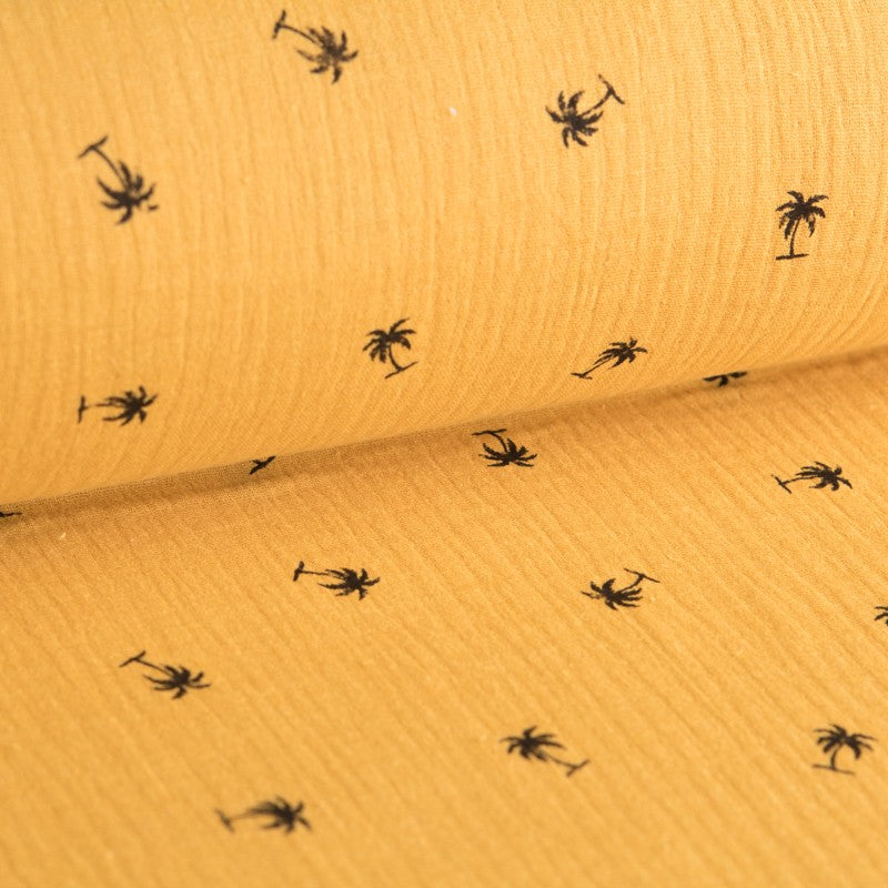 Bambula Algod¢n Palmeras Mostaza - Ribes y Casals