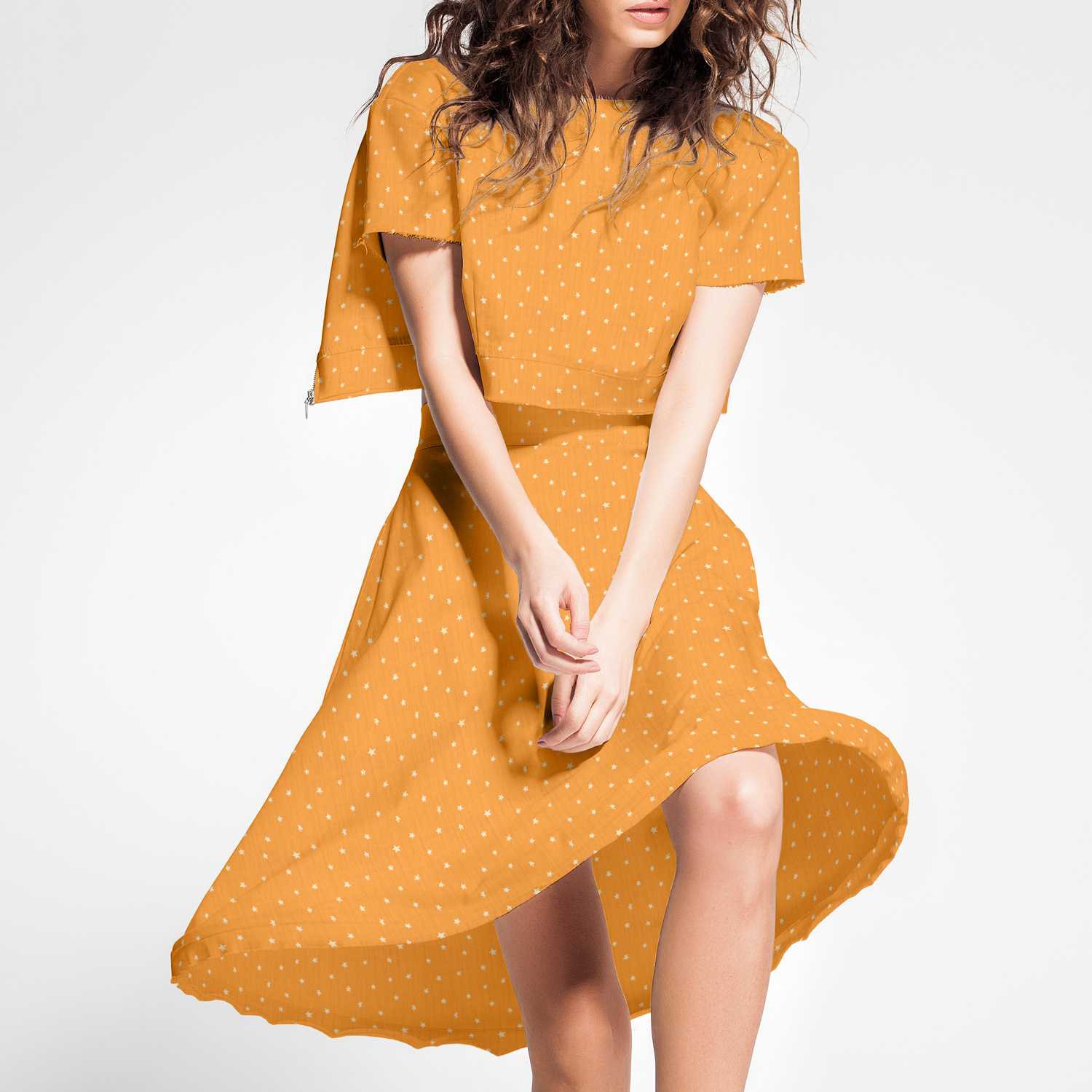 Bambula Algodón Stars Ocre - Ribes y Casals