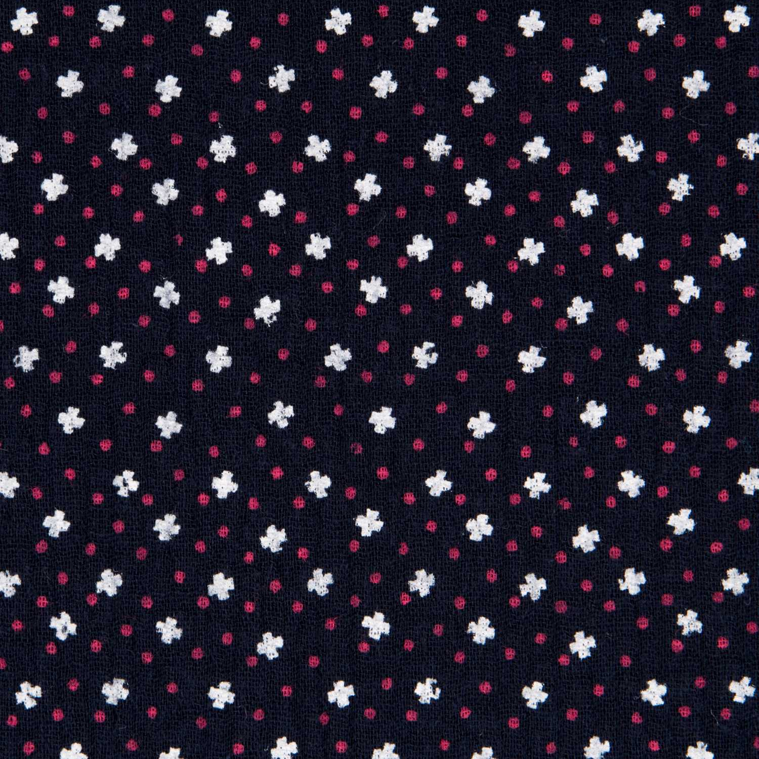 Bambula Algodón Trébol Navy - Ribes y Casals