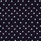 Bambula Algodón Trébol Navy - Ribes y Casals