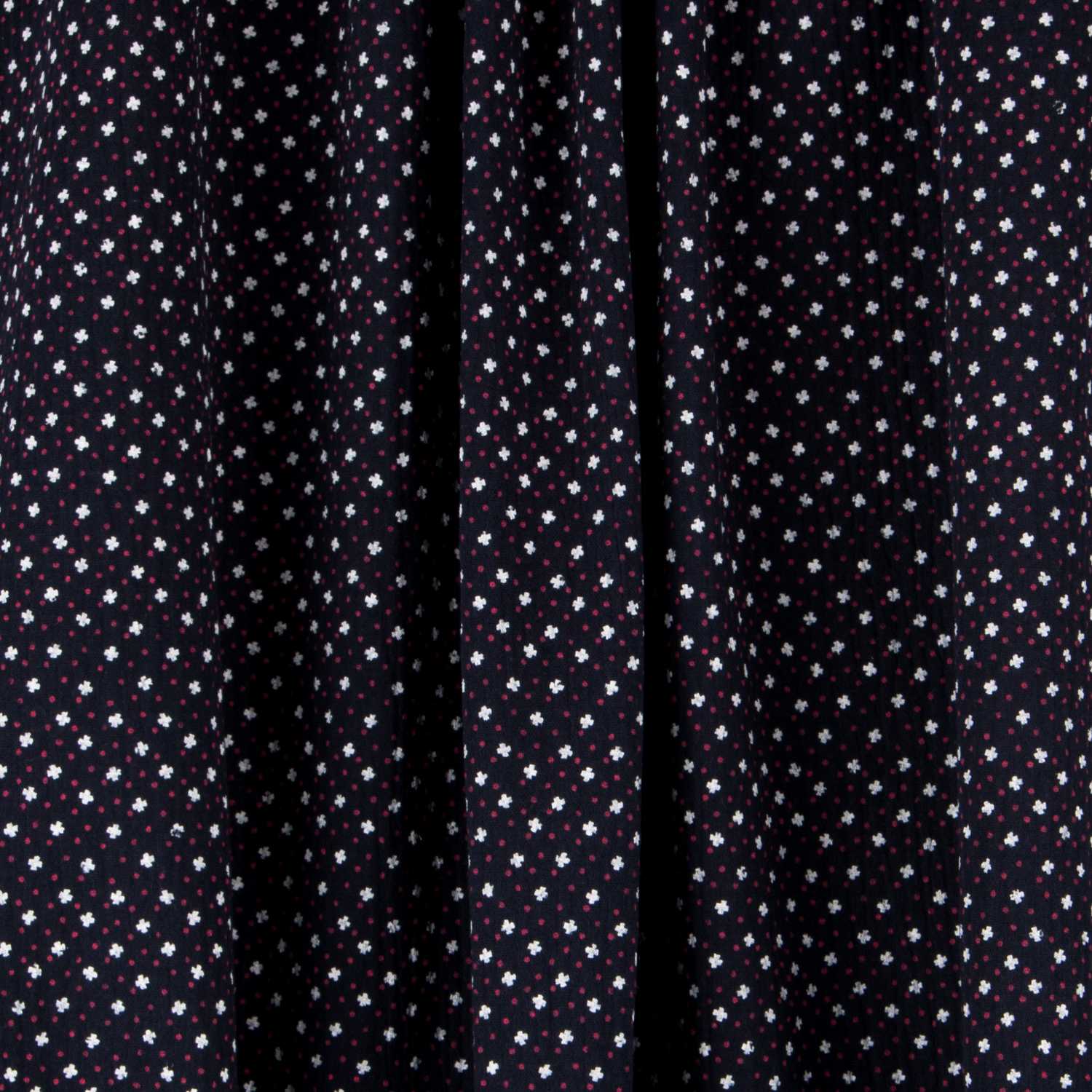 Bambula Algodón Trébol Navy - Ribes y Casals