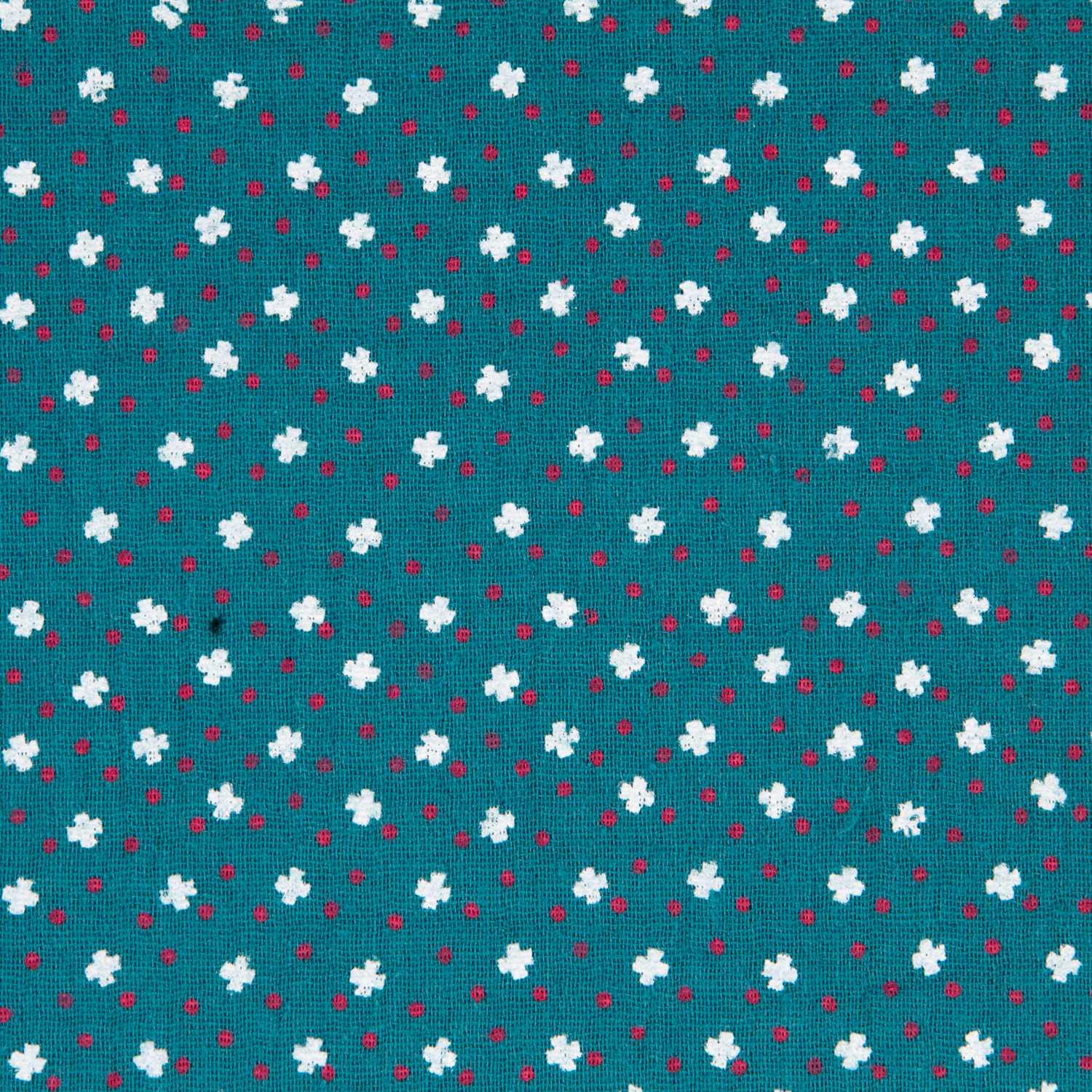 Bambula Algodón Trébol Verde - Ribes y Casals