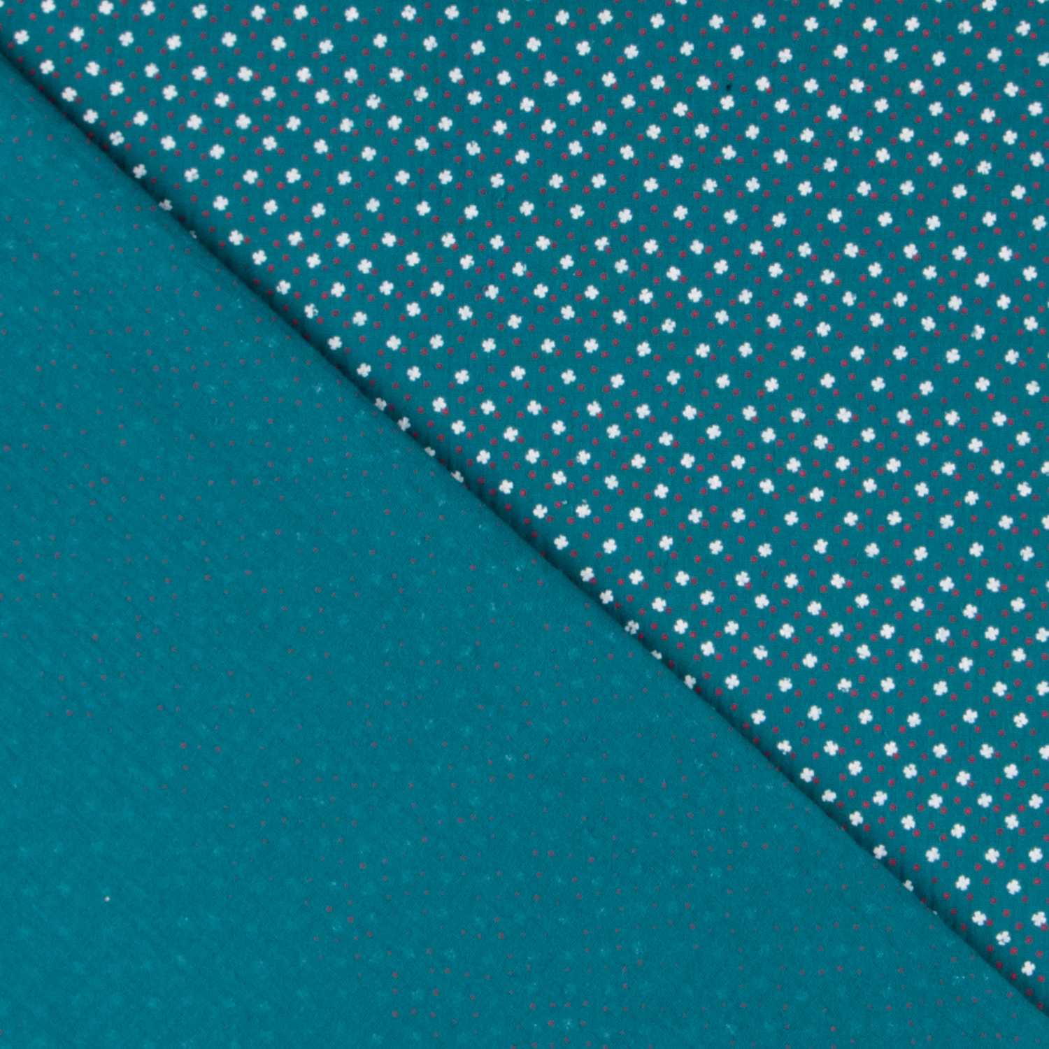 Bambula Algodón Trébol Verde - Ribes y Casals