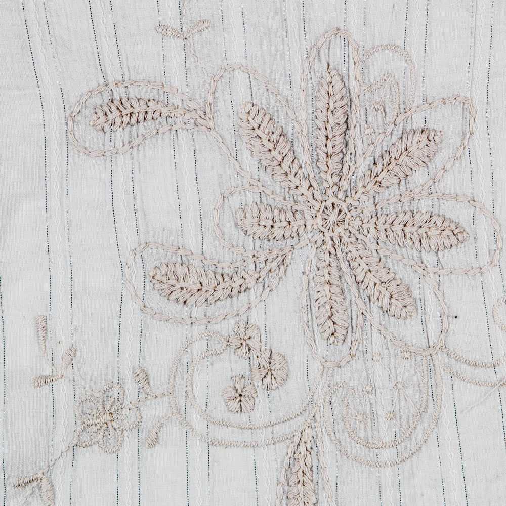 Bambula Poliester Bordado Gris - Ribes y Casals