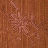 Bambula Poliester Bordado Lurex Marrón - Ribes y Casals