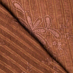 Bambula Poliester Bordado Lurex Marrón - Ribes y Casals