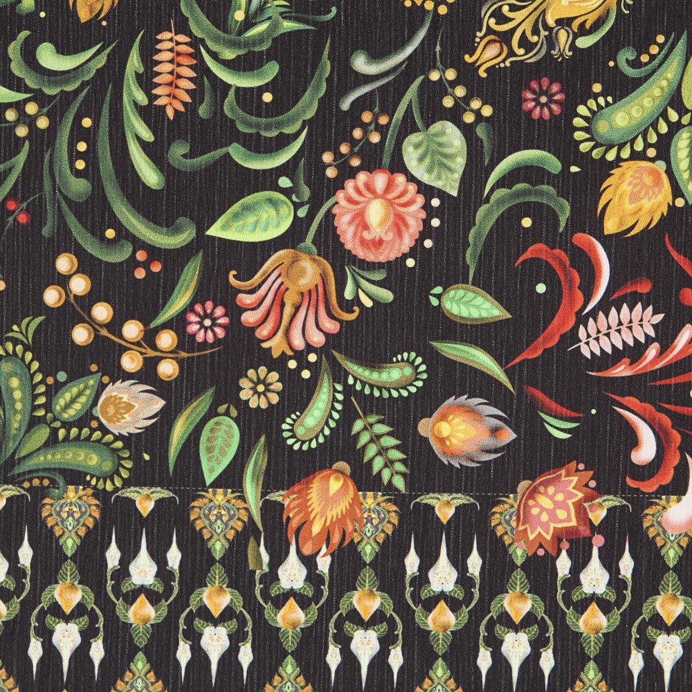 Bambula Poliéster Folk Naranja - Ribes y Casals