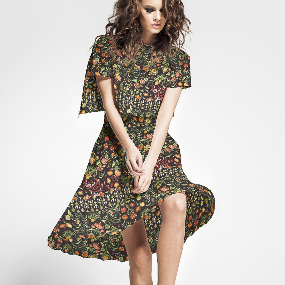 Bambula Poliéster Folk Naranja - Ribes y Casals