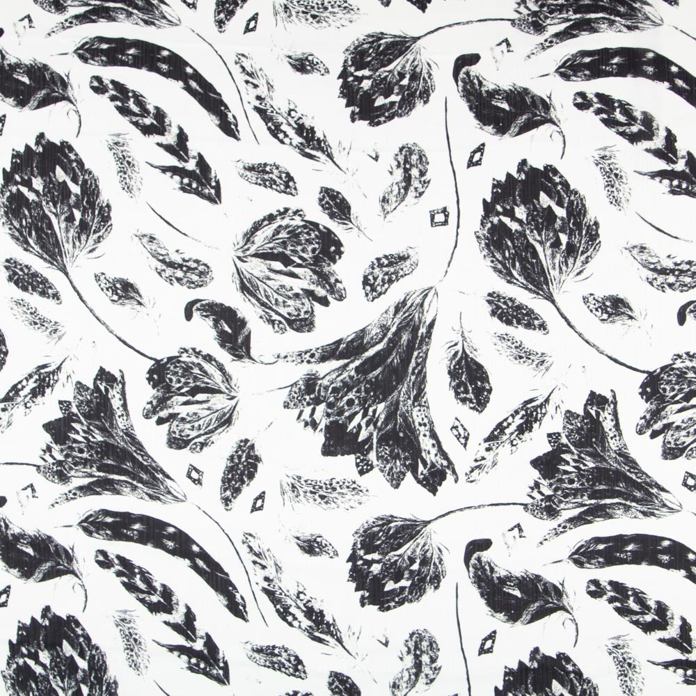 Bambula Satén Floral Negro - Ribes y Casals