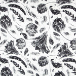 Bambula Satén Floral Negro - Ribes y Casals