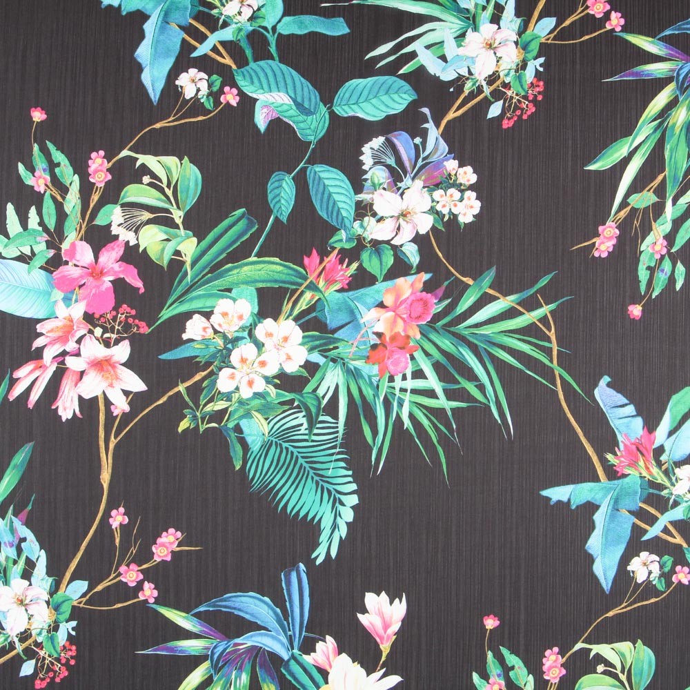 Bambula Satén Tropical Negra - Ribes y Casals