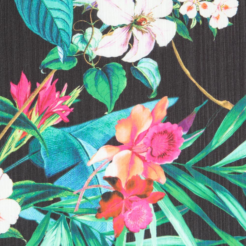 Bambula Satén Tropical Negra - Ribes y Casals