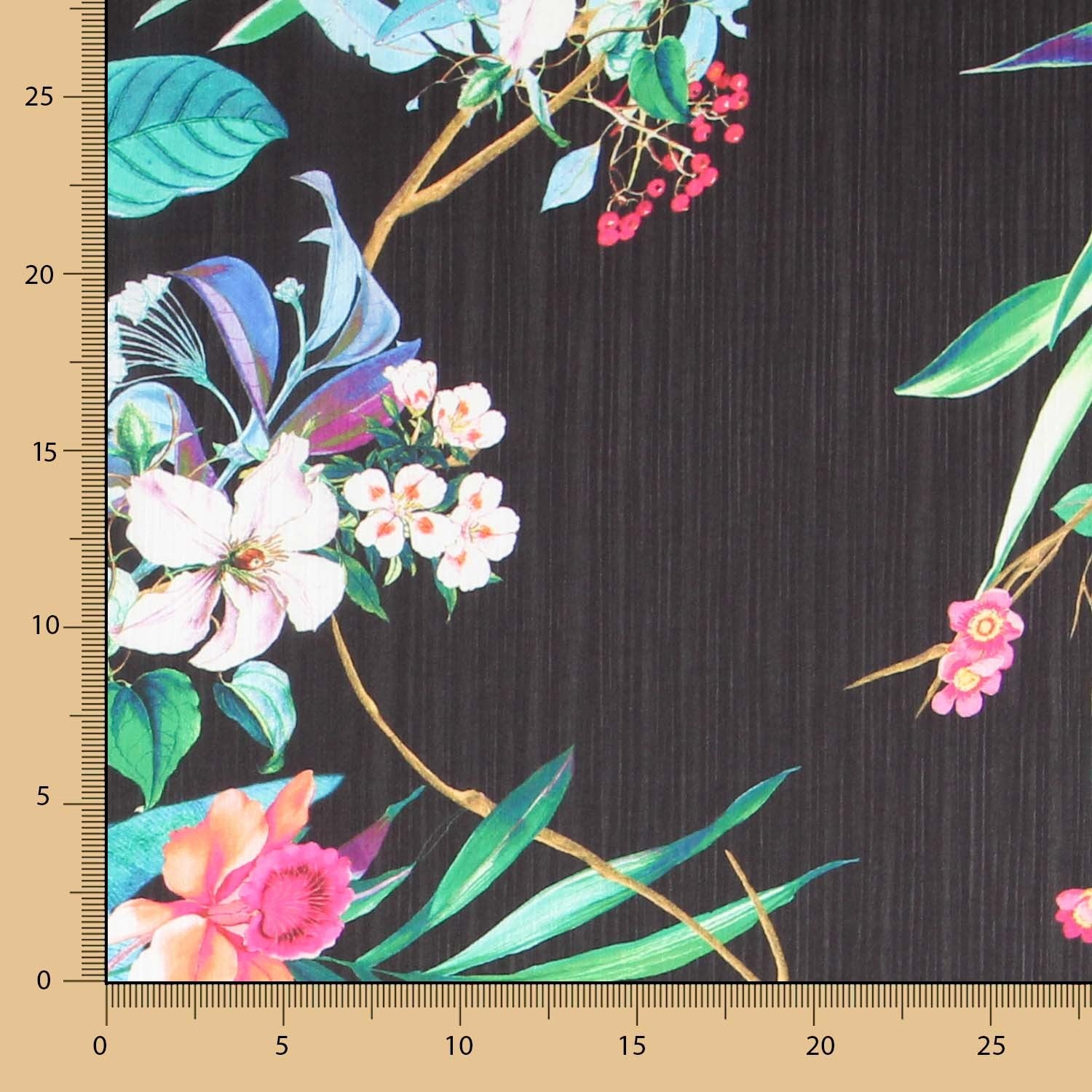 Bambula Satén Tropical Negra - Ribes y Casals