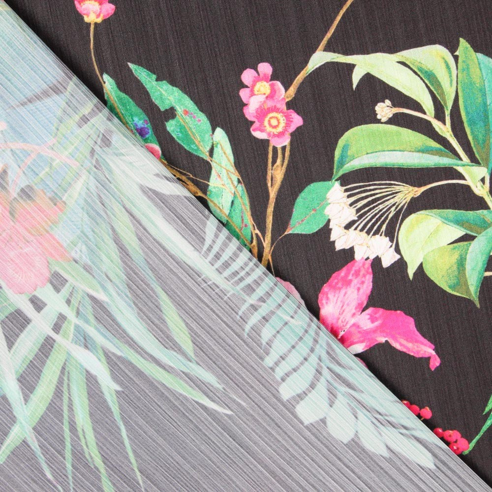 Bambula Satén Tropical Negra - Ribes y Casals