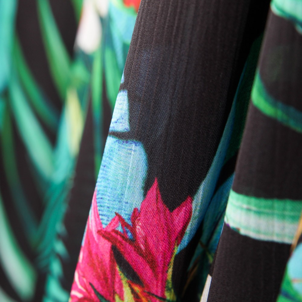 Bambula Satén Tropical Negra - Ribes y Casals