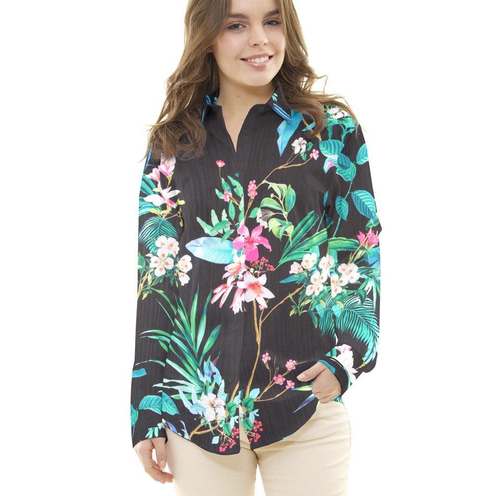 Bambula Satén Tropical Negra - Ribes y Casals