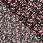 Bambula Viscosa Flor Pequeña Negro - Ribes y Casals