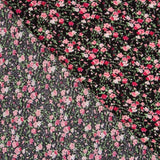 Bambula Viscosa Flor Pequeña Negro - Ribes y Casals