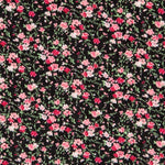 Bambula Viscosa Flor Pequeña Negro - Ribes y Casals