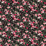 Bambula Viscosa Flor Pequeña Negro - Ribes y Casals