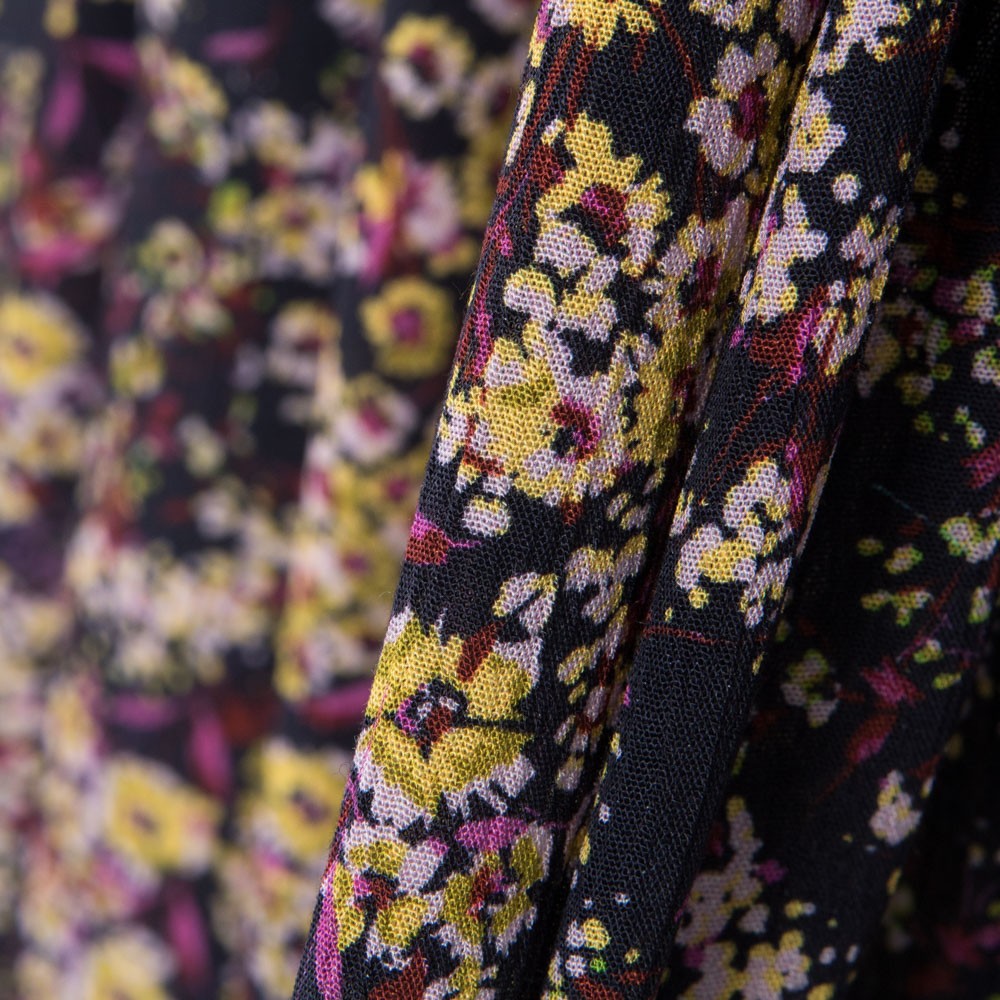 Bambula Viscosa Floral Amarilla Rosa - Ribes y Casals