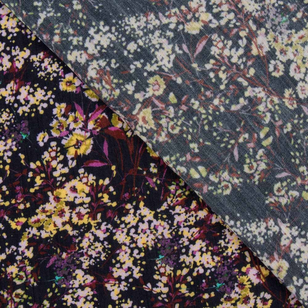 Bambula Viscosa Floral Amarilla Rosa - Ribes y Casals