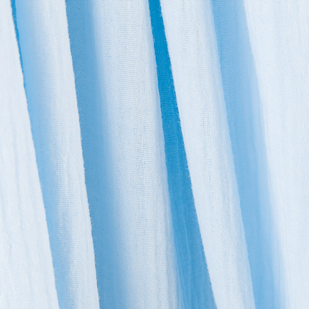 Retal Bambula Algodón Azul Cielo 80x135 cm - Ribes y Casals