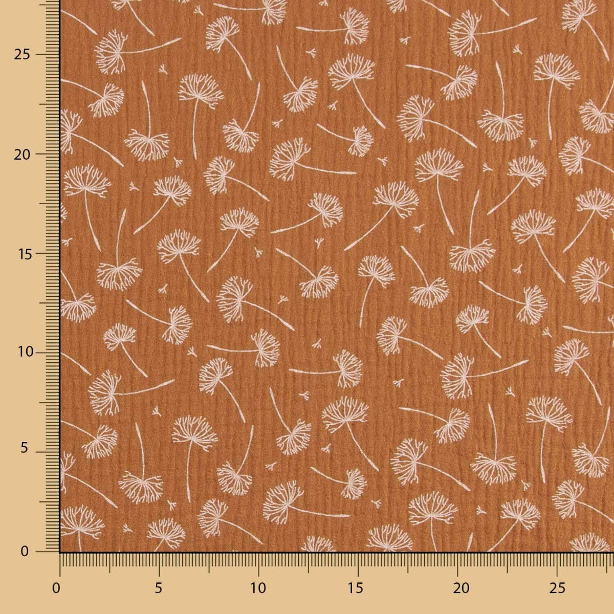 Bambula Algodón Diente León Carmesí - Ribes y Casals