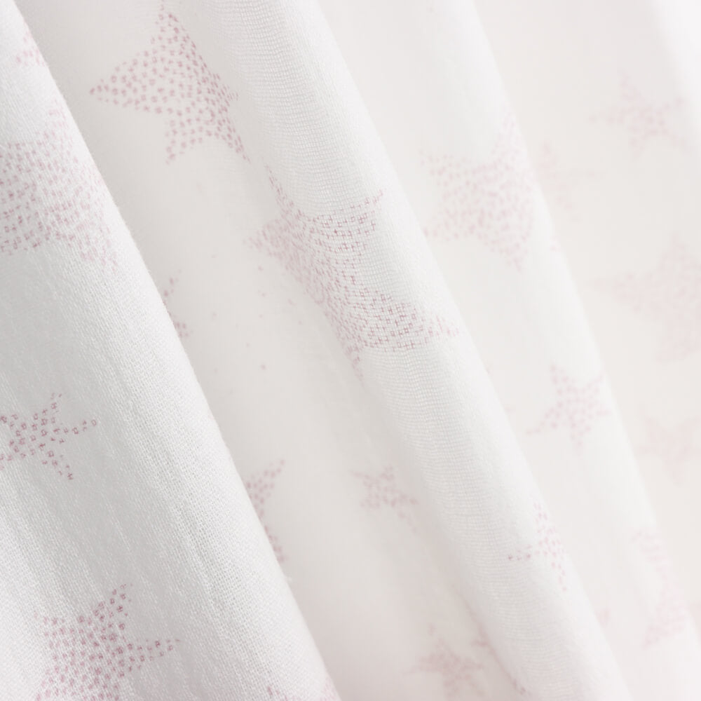 Retal Bambula Algodón Estampada Multi Estrella Rosa 85x140 cm - Ribes y Casals