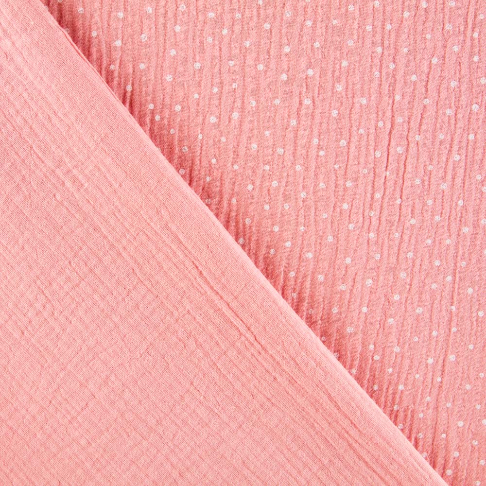 Bambula Algodón Lunar Rosa - Ribes y Casals