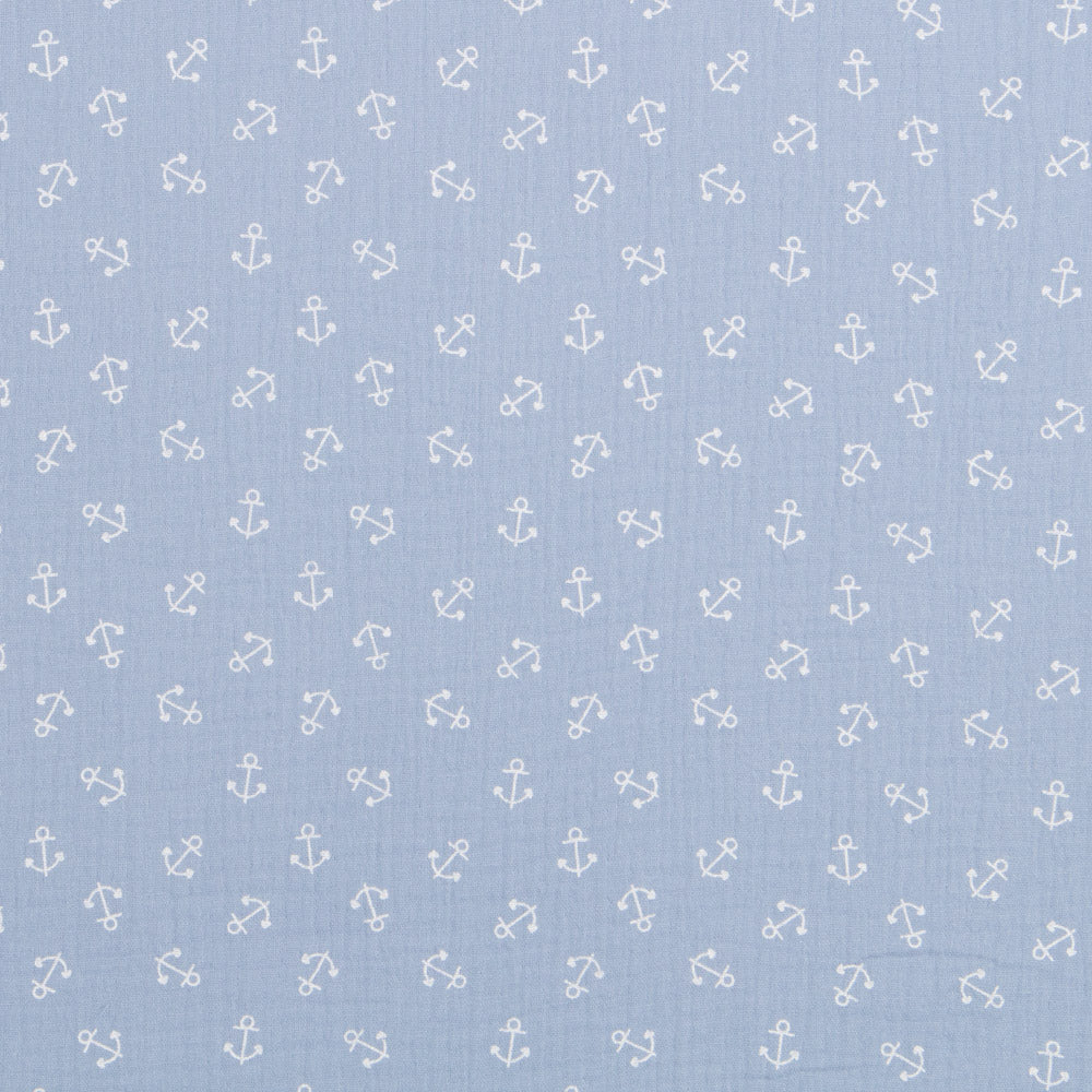 Bambula Algodón Marinera Azul Claro - Ribes y Casals