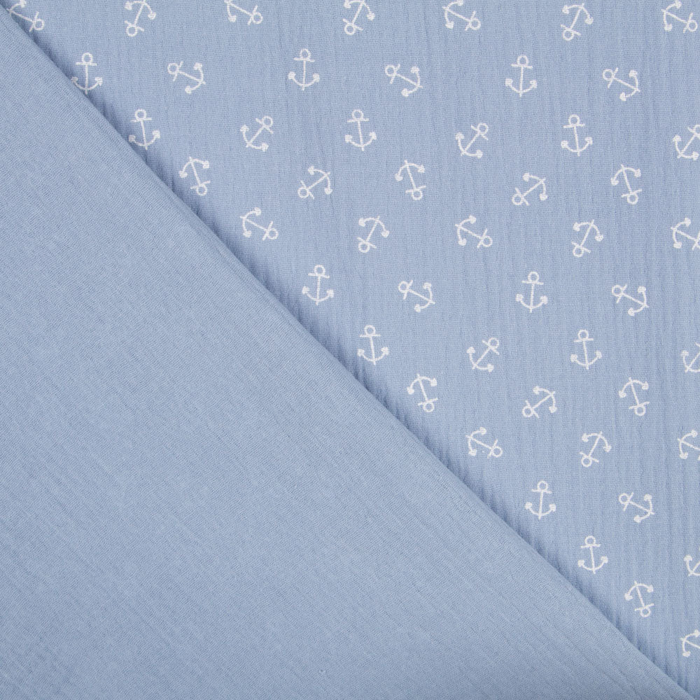 Bambula Algodón Marinera Azul Claro - Ribes y Casals