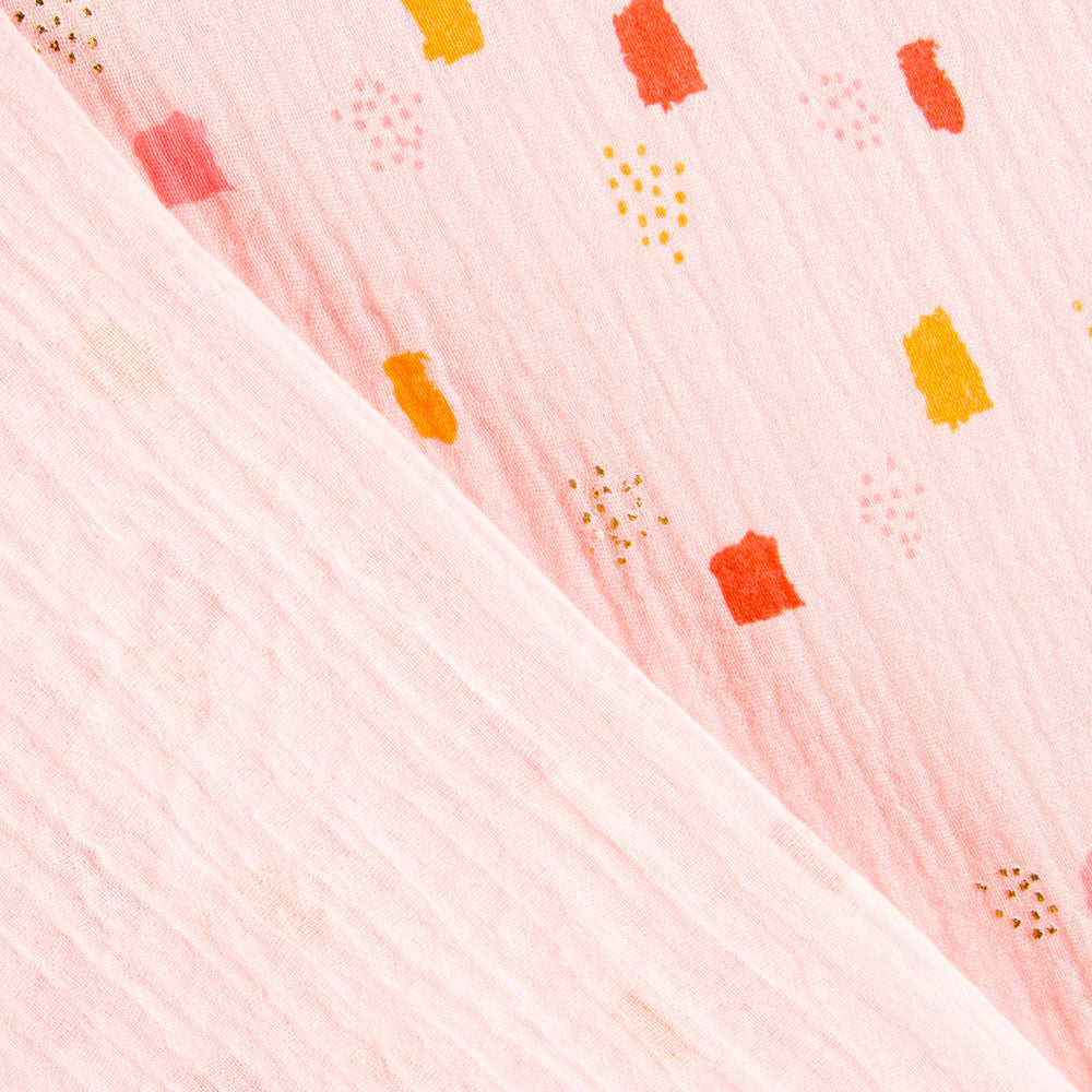 Bambula Algodón Moteado Rosa - Ribes y Casals