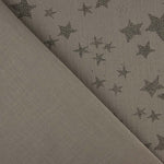 Bambula Algodón Multi Estrellas Gris Pardo - Ribes y Casals