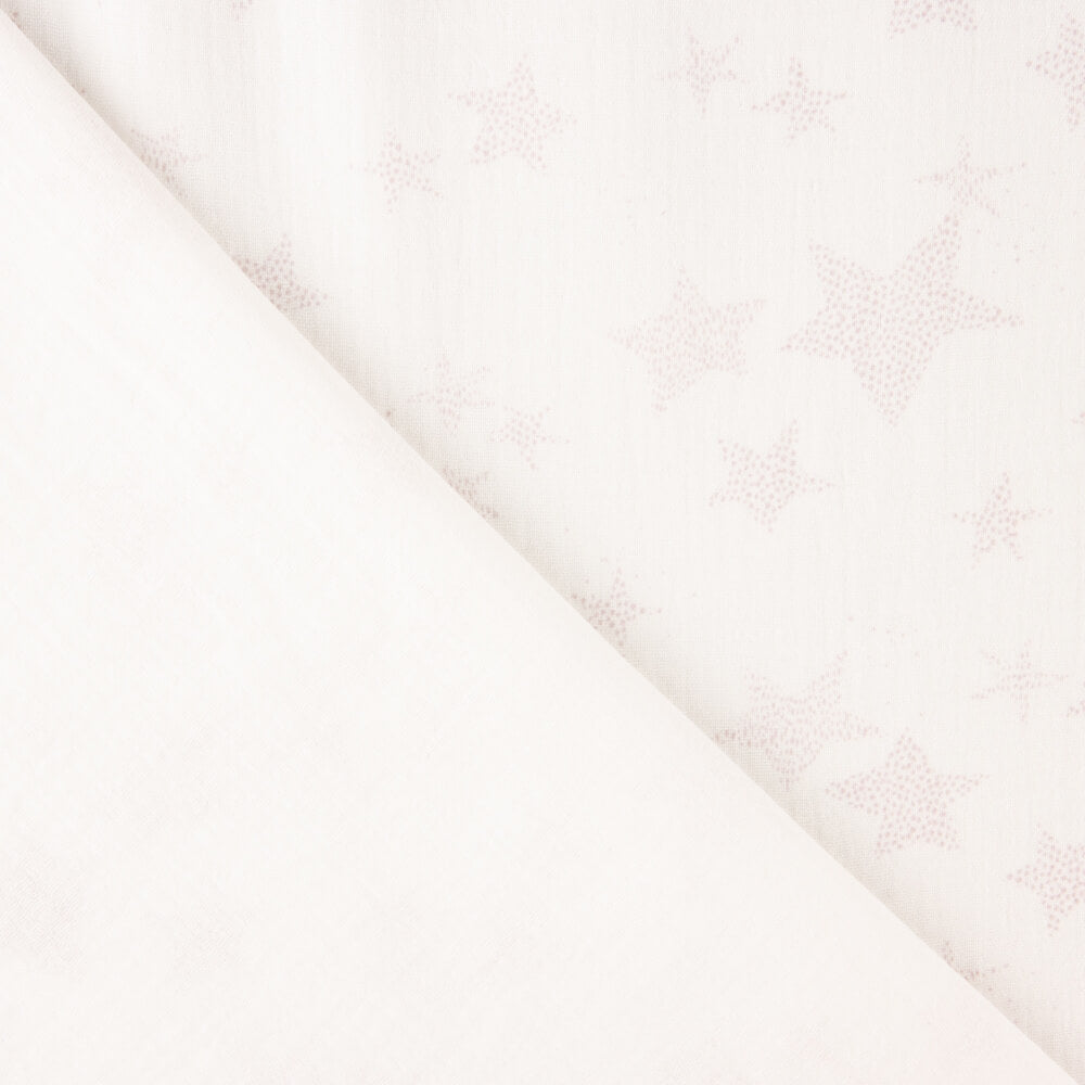 Bambula Algodón Multi Estrellas Rosa - Ribes y Casals