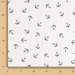 Bambula Algodón Anclas Blanco - Ribes y Casals