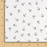 Bambula Algodón Anclas Blanco - Ribes y Casals